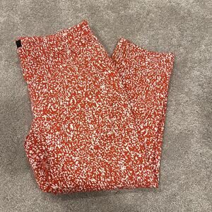 Cynthia Rowley Women's Dress Pant Trouser Orange and‎ White Size 16W Plus